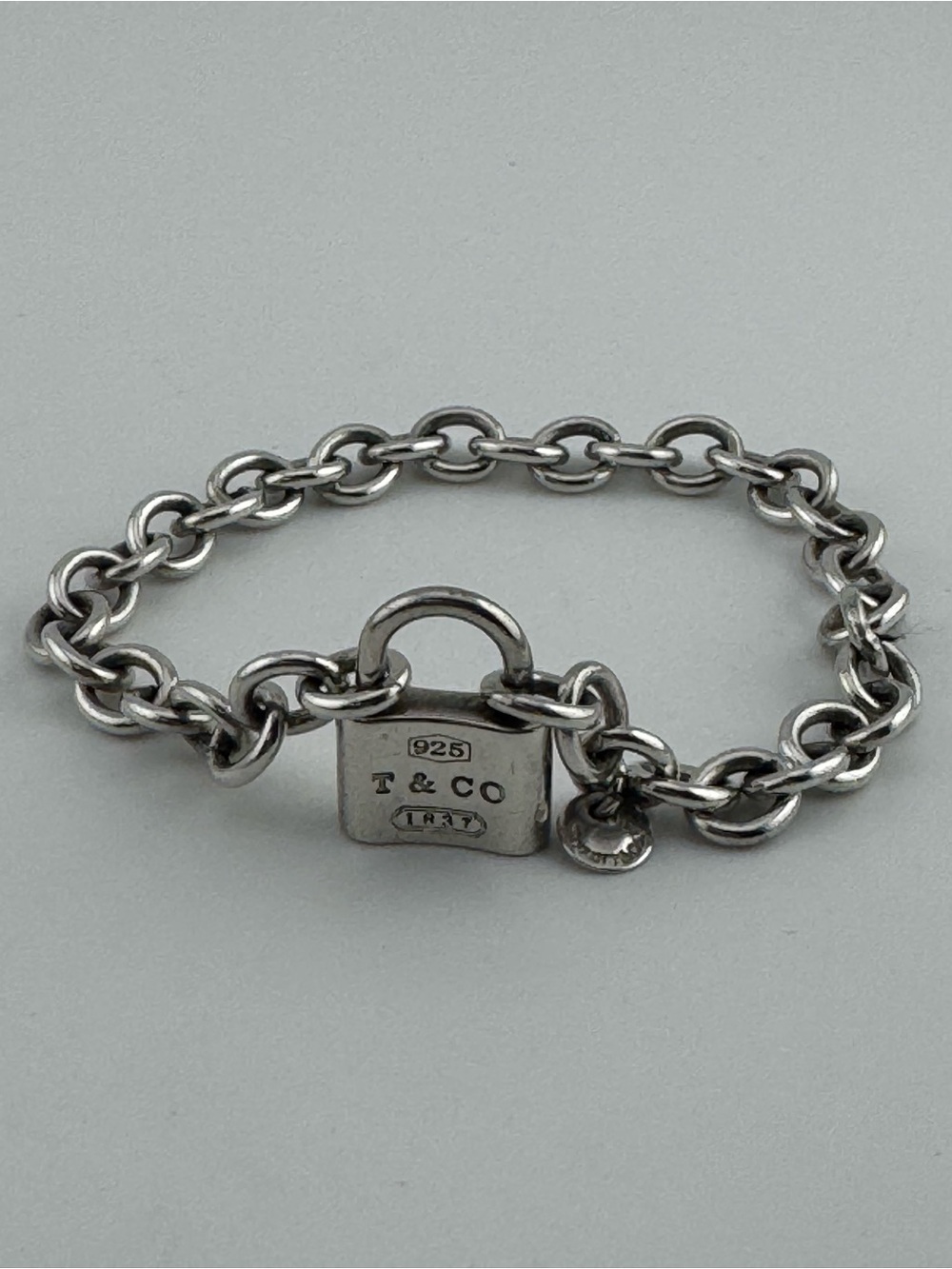 Tiffany and Company 1837 Padlock Charm Bracelet Sterling Silver - Picture 5 of 7